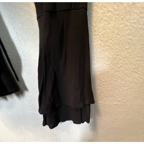Tobi Romper Womens XS Black Wrap Long Sleeve Boho Festival Flowy Bell Sleeves - Picture 11 of 13